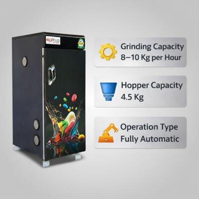 Fully Automatic Domestic Flour Mill Machine - Atta Chakki, Aata Atta Maker, Ghar Ghanti